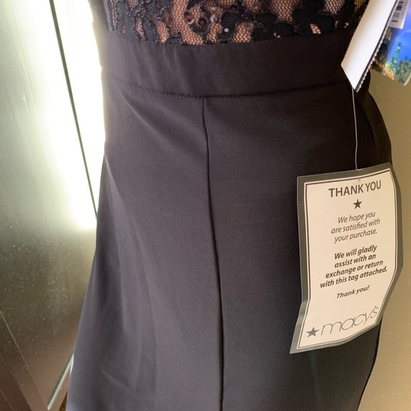 Morgan & Co sequined lace & solid Gow - Picture 8 of 9